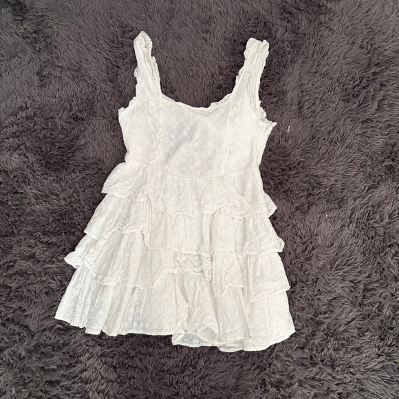 Altar'd State Dresses & Skirts - Altar'd State Ivory boho bohemian senior pictures preppy mini Lace Dress large